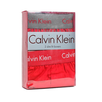 Calvin Klein trenýrky boxerky SLIM FIT 2 kusy pack