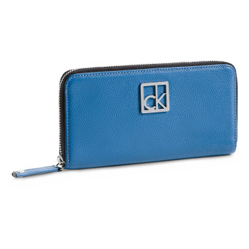 Calvin Klein dámská peněženka Caitlin Zip Continental modrá