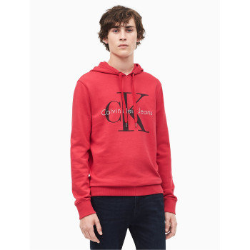 Calvin Klein pánské mikina hoodie s kapucí 41H5891 flame