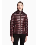Calvin Klein dámská zimní bunda péřovka burgundy