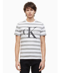 Calvin Klein pánské tričko 7177 stripe