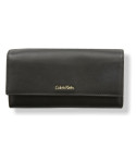 Calvin Klein dámská kožená peněženka Trifold černá