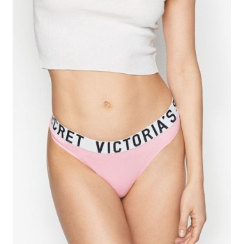 Victorias secret kalhotky Tanga thong bavlněné pink