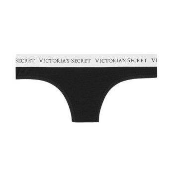 Victorias secret kalhotky tanga thongs bavlněné 237674 černé