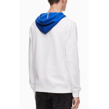 Calvin Klein pánské mikina s dlouhým rukávem Iconic Logo hoodie bílá