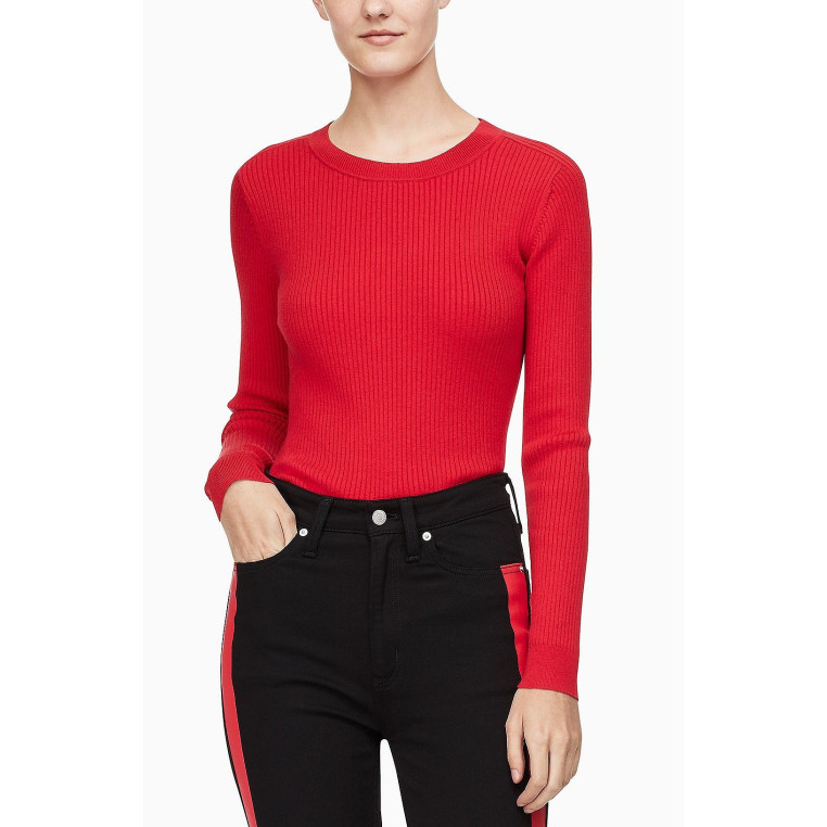 Calvin Klein dámský svetr rolák růžový