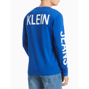 Calvin Klein pánské tričko s dlouhým rukávem modré 5469