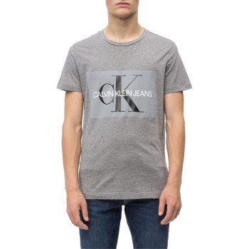 Calvin Klein pánské tričko reflective iconic logo 5076 šedé