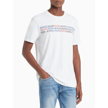 Calvin Klein pánské tričko iconic logo 7103 bílé