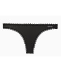 Calvin Klein kalhotky Tanga krajkové QD3705 černé