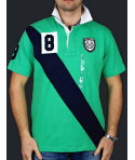 Tommy Hilfiger pánské polo tričko royal stripe zelené