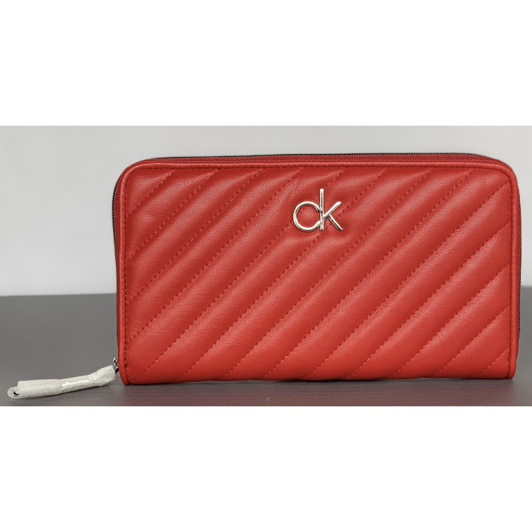 Calvin Klein dámská peněženka Momogram červená 839