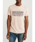 Abercrombie & Fitch pánské tričko Logo Print beige 