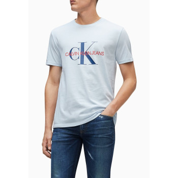 Calvin Klein pánské tričko Logo iconic světle modré 626