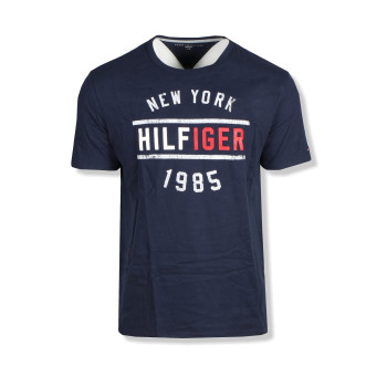 Tommy Hilfiger pánské tričko tmavě modré Graphics 702-416