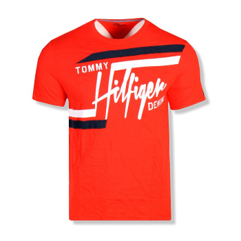 Tommy Hilfiger pánské tričko červené Graphics 152-642