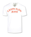 Calvin Klein pánské tričko bílé Crew Print Logo