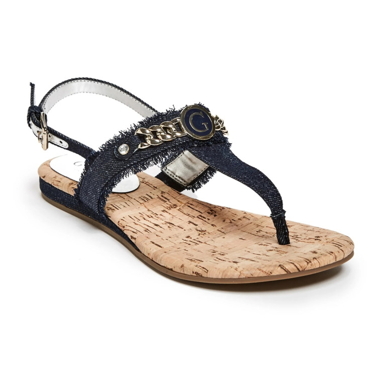 Guess dámské žabky sandály DURING bílé