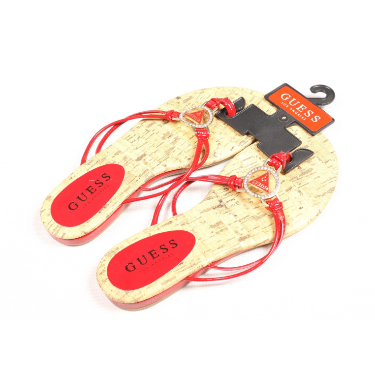 Guess dámské žabky sandály DURING bílé