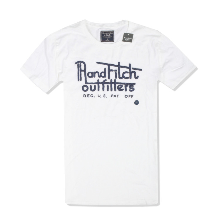 Abercrombie & Fitch pánské tričko Logo Crew v-neck 1815-500