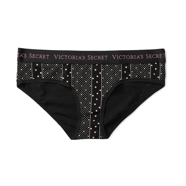 Victorias secret klasické kalhotky černé Hipster Hiphugger 3993-85