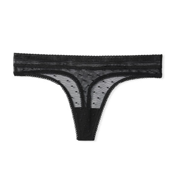 Victorias secret kalhotky tanga thongs 4134-QB4 černé