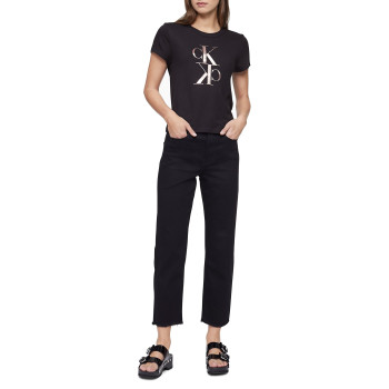Calvin Klein dámské tričko Iconic černé T1748 