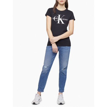 Calvin Klein dámské tričko Iconic Logo černé T1035