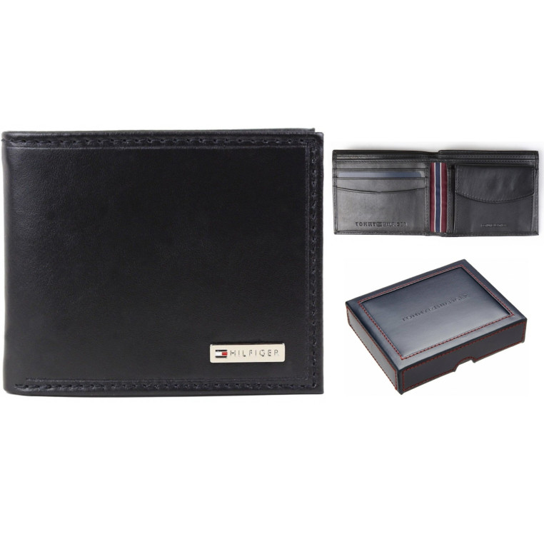Tommy Hilfiger peněženka s kapsou na drobné černá