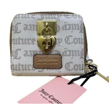 Juicy Couture dámská peněženka jacquard Gothic Printed bílá