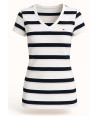 Tommy Hilfiger klasické dámské tričko pruhované 841-696