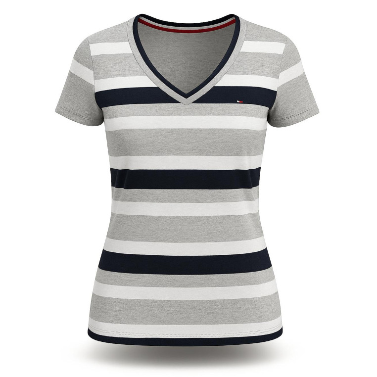 Tommy Hilfiger klasické dámské tričko pruhované 841-033