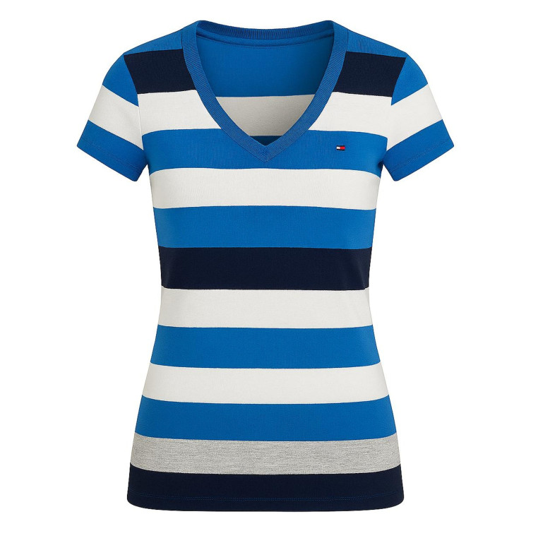 Tommy Hilfiger klasické dámské tričko pruhované 475-490