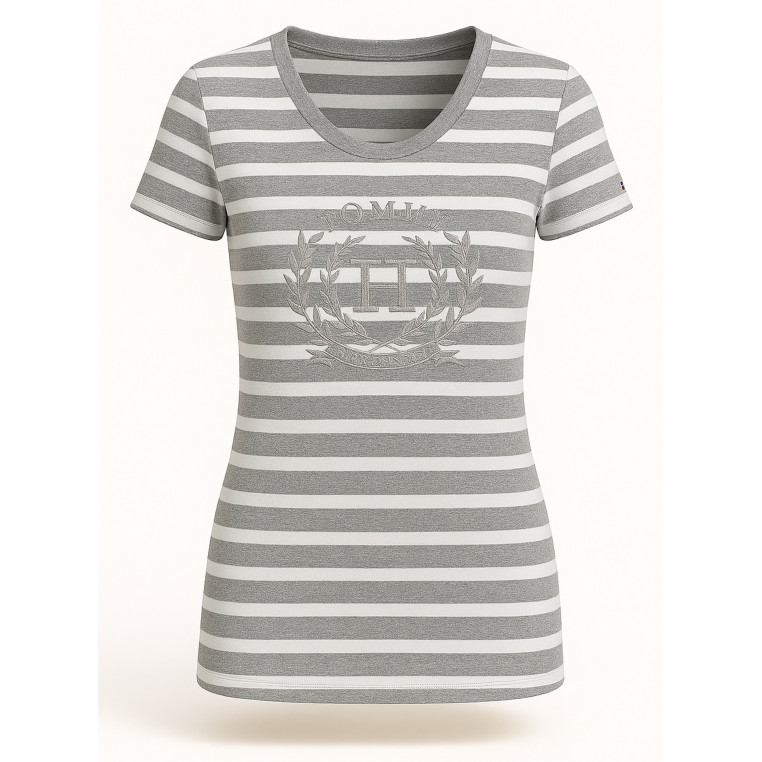 Tommy Hilfiger dámské tričko graphics pruhované 266-030