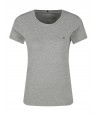 Tommy Hilfiger dámské tričko Solid crew šedé