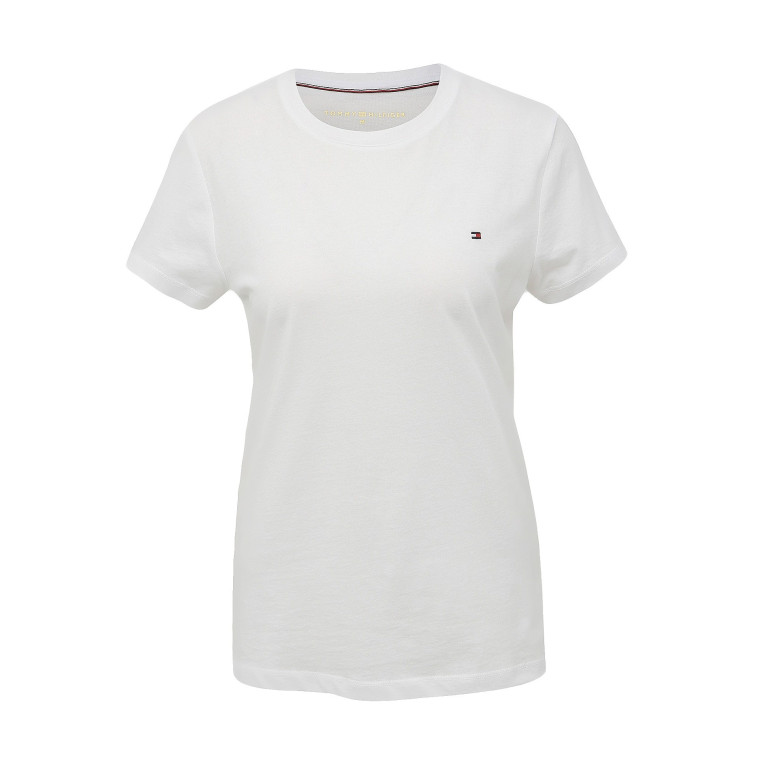 Tommy Hilfiger dámské tričko Solid crew bílé