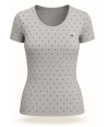 Tommy Hilfiger dámské tričko Dots šedé 
