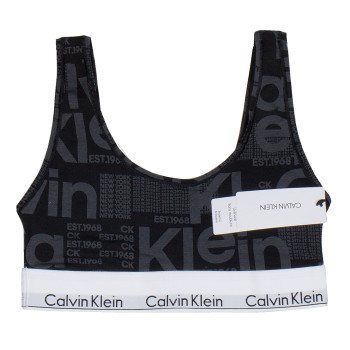 Calvin Klein sportovní podprsenka bralette korzet Logo print černý