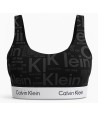 Calvin Klein sportovní podprsenka bralette korzet Logo print černý