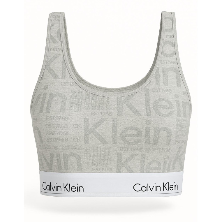 Calvin Klein sportovní podprsenka bralette korzet Logo print černý