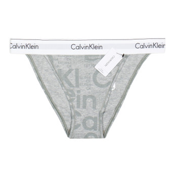 Calvin Klein brazilské tanga thongs s šírokým lemem Logo print šedé