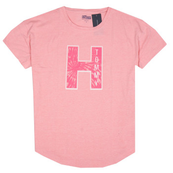 Tommy Hilfiger dámské tričko s krátkým rukávem krátké se širokým střihem