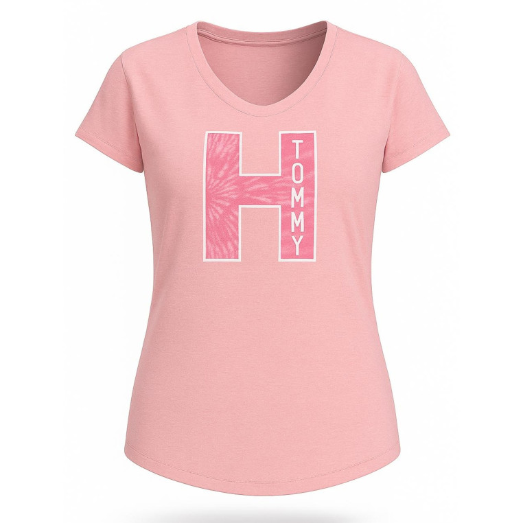 Tommy Hilfiger dámské tričko s krátkým rukávem krátké se širokým střihem