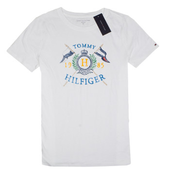 Tommy Hilfiger dámské tričko Graphics bílé