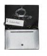 Calvin Klein dámská kabelka clutch s řetízkem stříbrná