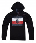Tommy Hilfiger pánské mikina hoodie Print Logo Monogram černá