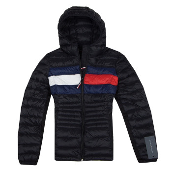Tommy Hilfiger dámská zimní bunda péřovka PrimaLoft Luxe černá
