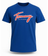 Tommy Hilfiger pánské tričko s krátkým rukávem Logo Print modré