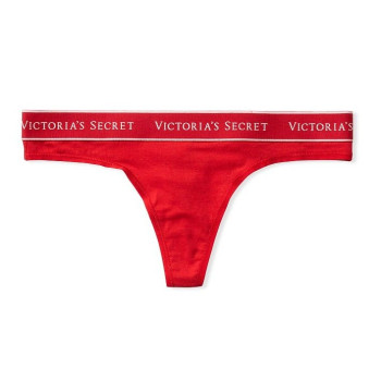 Victorias Secret tanga kalhotky se širokým lemem červené 