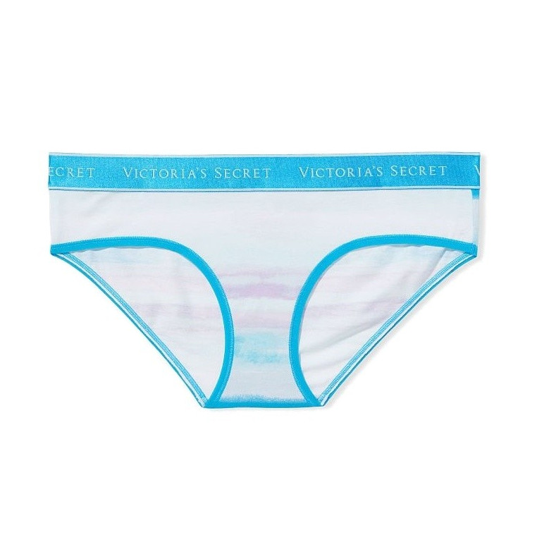 Victorias Secret klasické bavlněné kalhotky Stretch Logo brand multi stripe